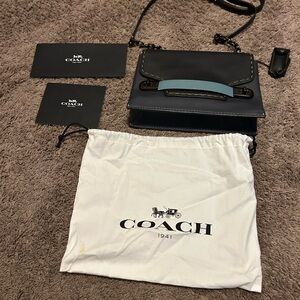 Coach Black and Blue Crossbody Bag